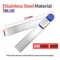 thumbnail image 2 of Digital Protractor Goniometer Electronic Carpenter Tools Goniometro Angle Finder Multi Angle Measuring Ruler Digital Angle Meter ,Woodworking Protractor, 2 of 7