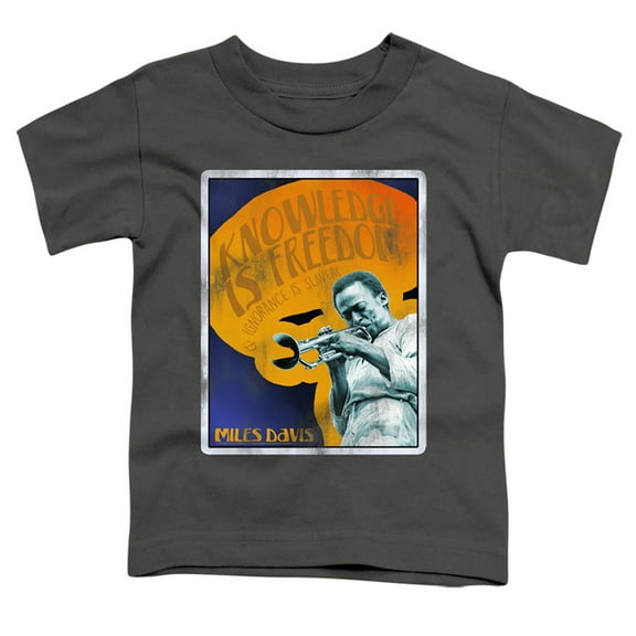 Miles Davis Knowledge And Ignorance Toddler T-Shirt Charcoal