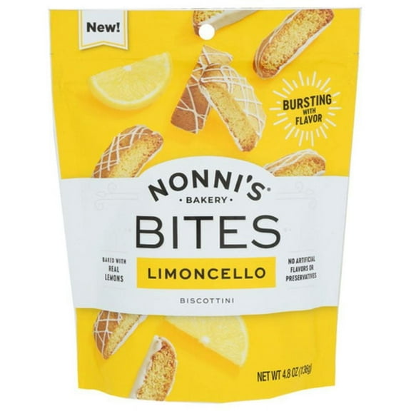 Nonni's Limoncello Biscottini Bites 4.8 oz
