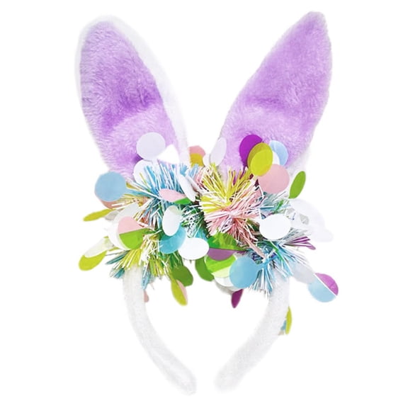 Easter Party Hair Accessory Rabbit Ear Headband Headpiece Rabbit Hairband Children Headwear Easter Party Photo Prop for Women