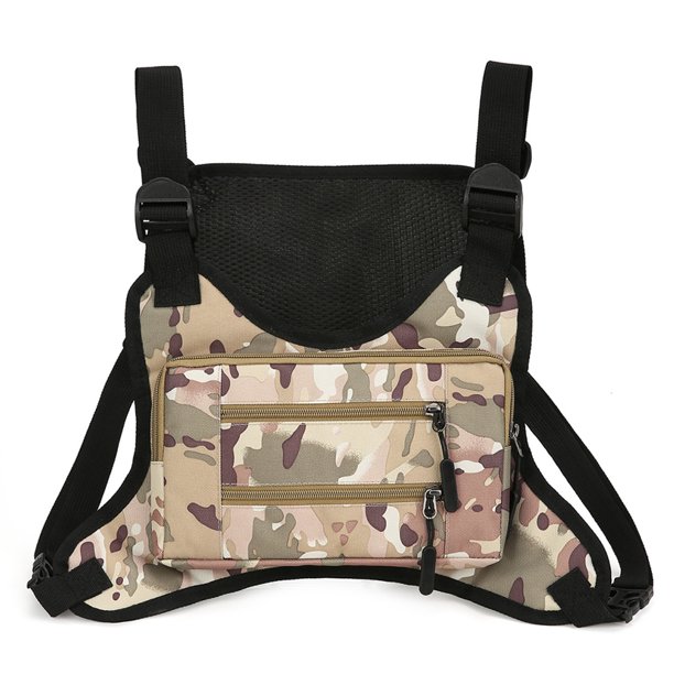 Chaleco para Correr Pecho Frontal Correa Ajustable Impermeable Y Viajar