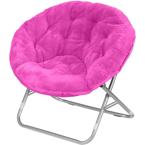 Mainstays Faux Fur Saucer™ Chair, Pink - Walmart.com