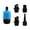 Blue, variant on Labymos Pump Adapter Paddle Board Valve Adapter with 4 Air Nozzles for Inflatable Swimming Ring and Boat Accessories