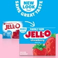 thumbnail image 3 of Jell-O Strawberry Zero Sugar Low Calorie Gelatin Dessert Mix, Family Size, 0.6 oz Box, 3 of 15