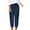 Blue, variant on IROINNID Women's Pants for Women Capris High Waist Leggings with Pockets Wide Leg Exercise Workout Crop Straight Open Bottom