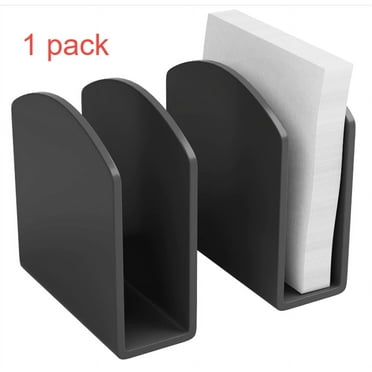Acrylic Napkin Holder, TIFOR 1 Pack Black Thickened U-shaped Napkin Holders, Table Cocktail Wavenapkin Holders for Dinner Kitchen Restaurant Home Decor Bar Cafe