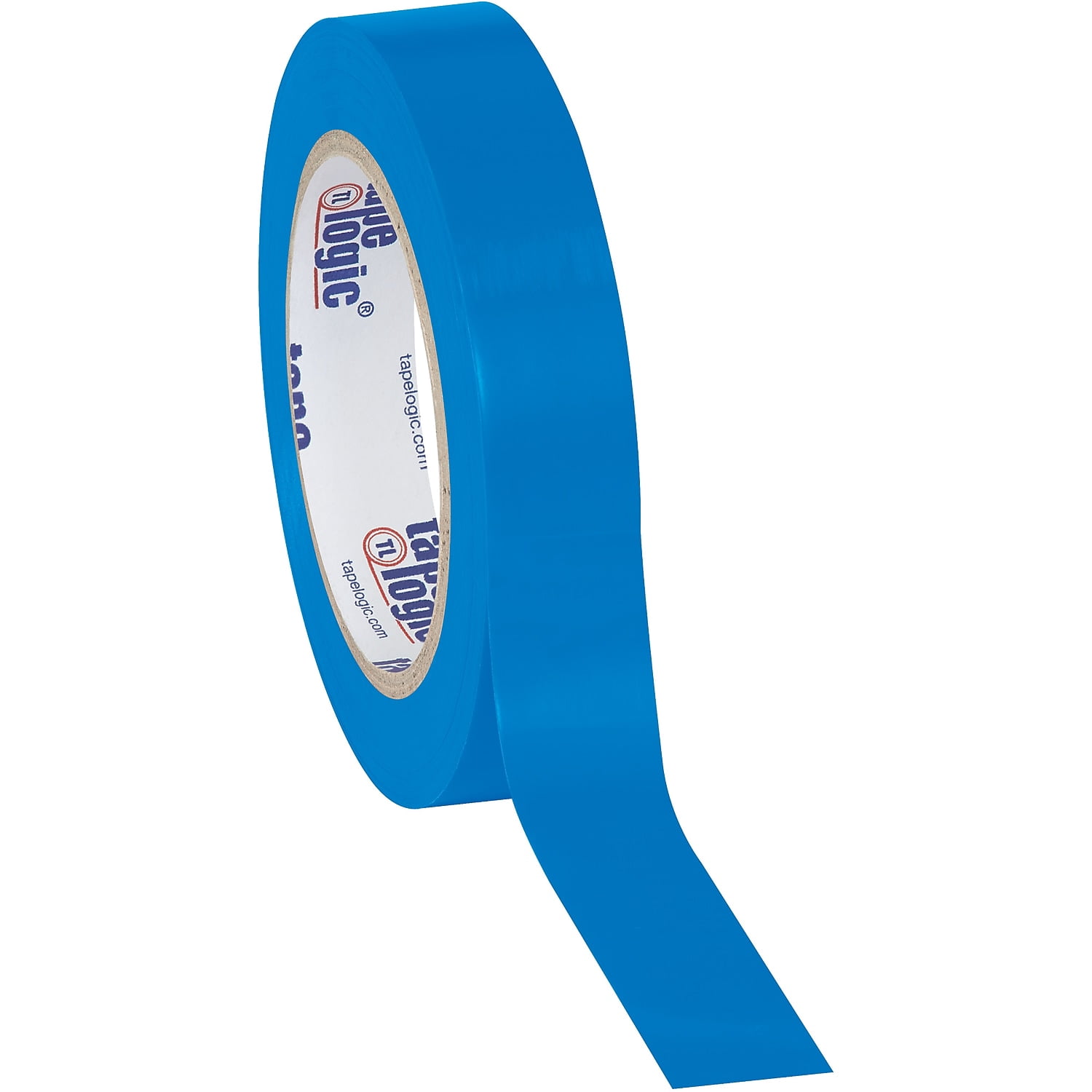 BOX Packaging Solid Vinyl Safety Tape, 3" Core, 1" x 36 Yd., Blue, Case Of 48