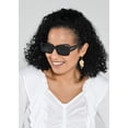 thumbnail image 5 of Foster Grant Women's Rectangle Adult Sunglasses Black, 5 of 7