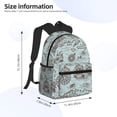 thumbnail image 3 of Goofa Pirate Adventure Map Print Casual Backpack for Women Men,Waterproof High School Bookbag,Lightweight Travel Daypack,Classic College Backpack,Laptob Backpack, 3 of 6