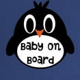 thumbnail image 2 of CafePress - Baby On Board Penguin Maternity T Shirt - Maternity Dark T-Shirt, 2 of 3