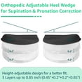 thumbnail image 4 of Skyfoot 3 Layers Adjustable Heel Wedge Inserts for Supination & Pronation Correction, Adhesive Medial & Lateral Heel Insoles for Bow Legs, Knee Pain, 4 of 7