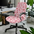 thumbnail image 2 of Xoenoiee Heart Donut Print Office Chair Cover Thickened Jacquard Stretch Computer Chair Cover Valentine's Day Decor Gaming Chair Cover Protective, Dustproof Pet Scratch Resistant Desk Chair Cover, L, 2 of 6