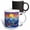 Multicolor, variant on 3drose, Two Robin Birds on a Tree. Mountain Sunrise. Happy Holidays Gift, 11oz Two-tone Red Mug