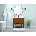 thumbnail image 6 of 36 inch single bathroom vanity in teak with backsplash, 6 of 8