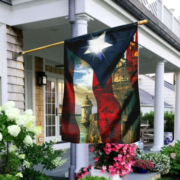 FLAGWIX American House Flag (29.5" x 39.5")-Boricua Puerto Rico Flag - Polyester Indoor Outdoor Flags