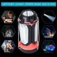 thumbnail image 4 of ABS Material COB Portable Camping Light, Foldable Design Camp Lamp, for Night Fishing Rescue Walking Camping Red, 4 of 8