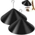 thumbnail image 3 of 18 inch Wrap Around Squirrel Baffle Proof Baffles Durable Plastic Bird Feeder Guard with Hook black hook style, 3 of 4
