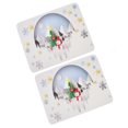 thumbnail image 3 of 2Pcs Coffee Bar Mat Kitchen Anti Slip Absorbent Mat for Countertops Coffee Machines 3.5mm Christmas Style 1 50x60CM, 3 of 16