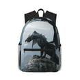thumbnail image 1 of Disketp Valley Gray Dragon Mochila Ligera Clásica con Múltiples Bolsillos, Mochila Casual para Hombre y Mujer, Ideal para Escuela, Trabajo y Viajes, 1 of 6