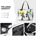 thumbnail image 3 of Naloa Cute Raccoon Large Capacity Beach Bag, Waterproof Sandproof Beach Swim Pool Bag Tote Bag for Women, 3 of 7