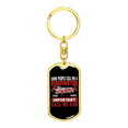 thumbnail image 4 of Important Call Me Dad Firefighter Stainless Steel or 18k Gold Premium Swivel Dog Tag Keychain, 4 of 10