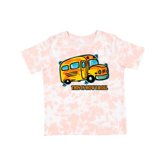 Inktastic How I Roll School Bus Boys or Girls Toddler T-Shirt