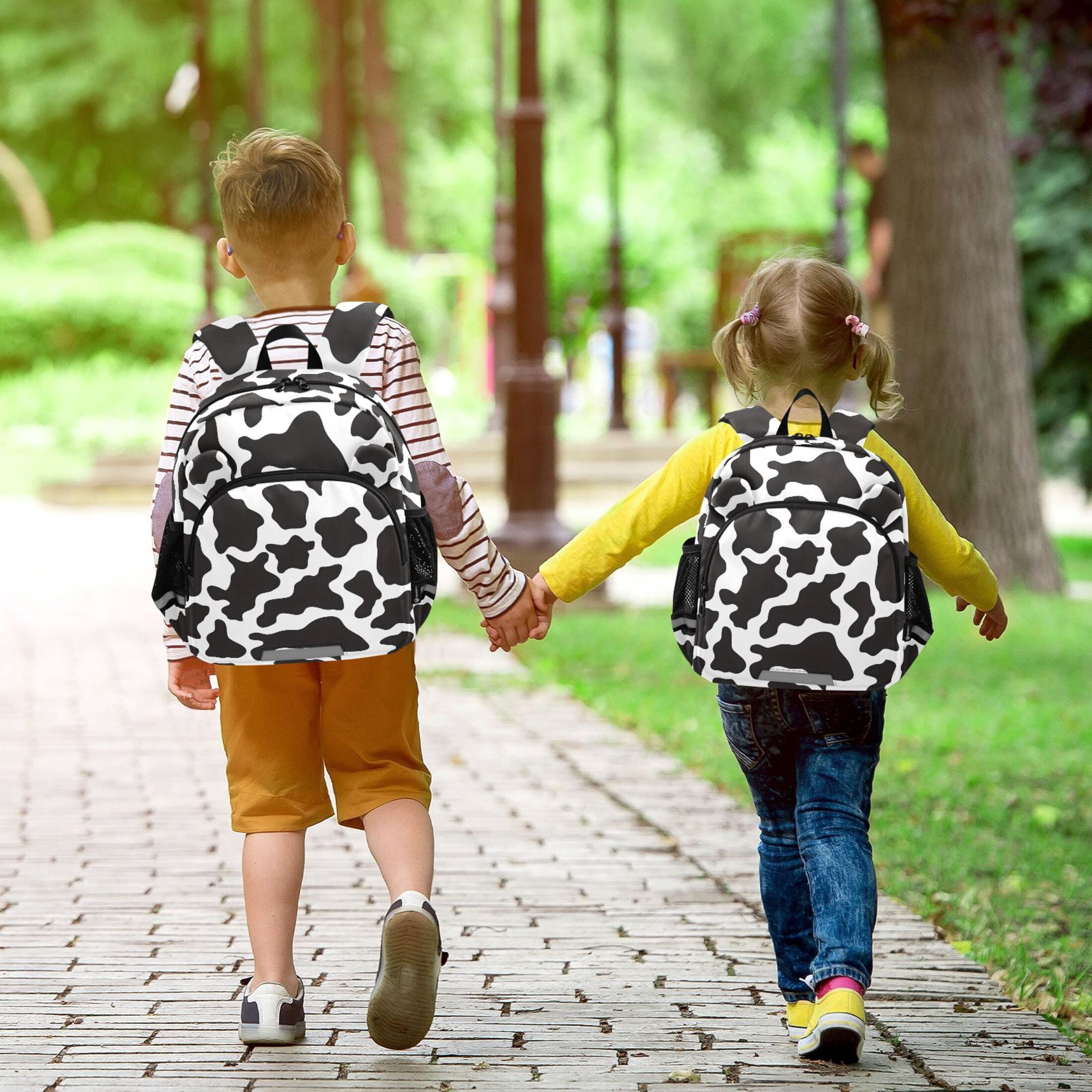 ALAZA Cow Print Mini Backpack School Bookbag Age 3-7 Medium