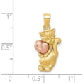 thumbnail image 3 of 14K Two-Tone Cat Charm (24 X 11) Made In United States d160, 3 of 5