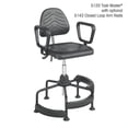thumbnail image 3 of Safco Task Master Deluxe Industrial - Chair - task - swivel - polyurethane - black, 3 of 4