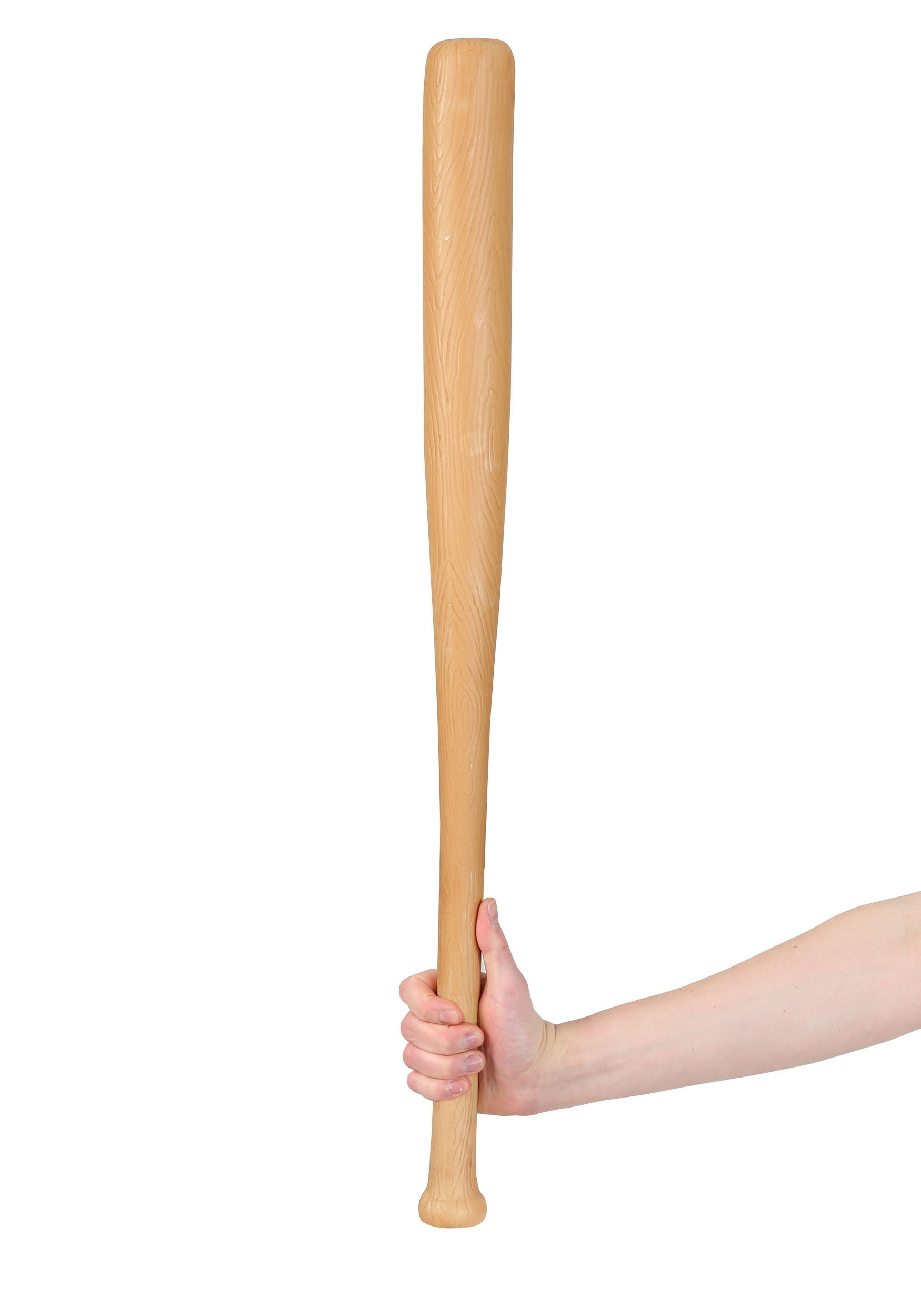 Child Plastic Baseball Bat Wood Look