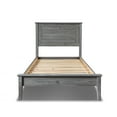 thumbnail image 4 of Grain Wood Furniture Greenport Solid Wood Platform Bed, Twin Size, Brushed Grey, 4 of 5