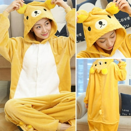 

CoCopeanut Pig Kigurumi Onesie Adults Cute Animal Unicorn Panda Pajamas Suit Soft Bear Sleepwear Onepiece Winter Jumpsuits Cosplay Homewear