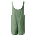 thumbnail image 5 of LUOGENLI Girls Jumpsuits Girls Summer Sleeveless Casual Romper Spaghetti Strap Shorts Jumpsuit with Pockets Girls Rompers Size 6-7 3 Pack Rompers for Girls Size 14-16 Mint Green 9-10 Years, 5 of 5