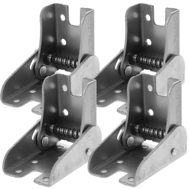 Miangastore 4 Pcs Charnières de Table Pliantes en Fer Argent Design Polyvalent pour Ateliers