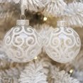 thumbnail image 7 of SLEETLY 32-Pack White Swirl Christmas Ball Ornaments – Shatterproof Decorations for Holiday Xmas Tree Decor, 2.36" and 3.15" Sizes, 7 of 7