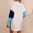thumbnail image 4 of Sngxgn Women's Party Dress Bodycon Dresses Long Sleeve(Blue,M), 4 of 6