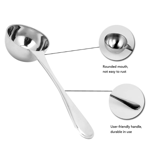 Coffee Scoop, Coffee Bean Measuring Spoon, Tea Scoops Stainless Steel Food Scoop Tablespoon, Heat for Ingredients for Cooking