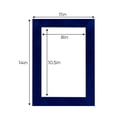 thumbnail image 3 of Brooke Suede Acid Free 11x14 Picture Frame Mats with White Core Bevel Cut for 8.5x11 Pictures -, 3 of 4