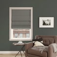 thumbnail image 5 of Sun Zero Pryer 1-Piece Textured 100% Blackout Cordless Roman Shade, 31"X64", Steel Gray, 5 of 8