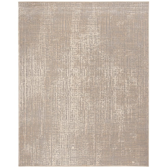 SAFAVIEH Meadow Valery Abstract Area Rug, Ivory/Grey, 8' x 10'