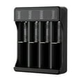 thumbnail image 1 of Cargador de batería USB universal para baterías recargables de litio 18650 y 14500 4 4 ranuras, 1 of 4