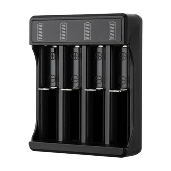 Cargador de batería USB universal para baterías recargables de litio 18650 y 14500 4 4 ranuras