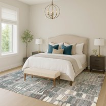 Addison Rugs Chantille Indoor/Outdoor Transitional Abstract Gray Machine Washable Rectangle Rug, 3' x 5'