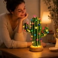thumbnail image 6 of LED Cactus Night Light, DIY Cactus Lamp, Halloween Christmas Tabletop Decor, Cute Night Light for Bedroom Living Room Bedside, Christmas Gift(C), 6 of 7