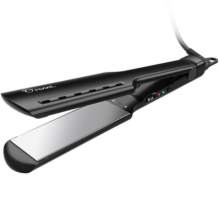 Ovonni Nano Titanium Flat Iron Dual Voltage 1 3 4 Inch Wide Plate