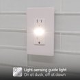 GE TamperResistant GFCI Receptacle Outlet with LED Guidelight, 15Amp