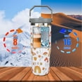thumbnail image 3 of Gobelet Champignon 30 oz avec Poignée et Paille Rabattable, Bouteille de Voyage Isolée en Acier Inoxydable à Double Paroi avec Couvercle à Poignée Supérieure, Gobelet Anti-Déversement avec Paille et Poignée pour Hommes Femmes, 3 of 6