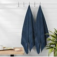 thumbnail image 6 of MALLONI HOME 100% Premium Cotton 2 Pack Oversized Bath Towel Set 28x55 inches, Large Bath Towels, Ultra Absorbant Compact Quickdry & Lightweight Towel, Ideal for Gym Travel Camp Pool - Mineral Blue, 6 of 7