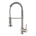 thumbnail image 1 of SHAR Basin Mixer Tap Kitchen Faucets with Pull Down Sprayer, Commercial Kitchen Sink Faucet-Silver, 1 of 5