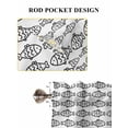 thumbnail image 6 of Ocean Brown Fish Living Room Curtains 2 Panel, Summer Fishing Coastal Nautical Simple Cafe Window Treatment, Farmhouse Bedroom Bathroom Kitchen Curtains Drapes 104"x54", 6 of 6
